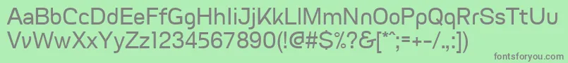Шрифт FvgranadaRegularWebfont – серые шрифты на зелёном фоне