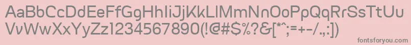 FvgranadaRegularWebfont Font – Gray Fonts on Pink Background