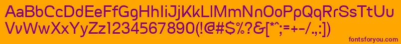Подробнее о шрифте FvgranadaRegularWebfont Шрифт FvgranadaRegularWebfont – фиолетовые шрифты на оранжевом фоне
