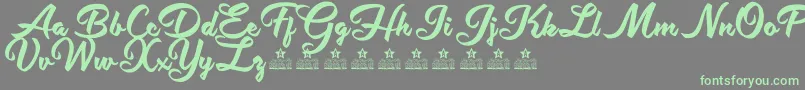 More about ShityChatsPersonalUse Font ShityChatsPersonalUse Font – Green Fonts on Gray Background