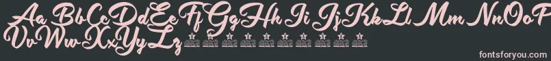 fuente ShityChatsPersonalUse – Fuentes Rosadas Sobre Fondo Negro