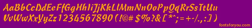 More about CassiaRegular Font CassiaRegular Font – Orange Fonts on Purple Background