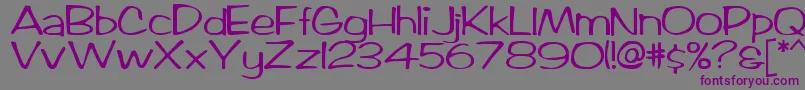 Amazona Font – Purple Fonts on Gray Background