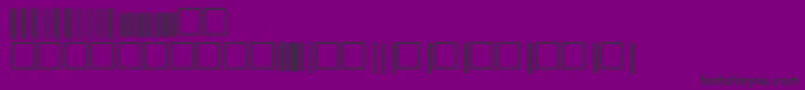 Upcp72xtt-Schriftart – Schwarze Schriften auf violettem Hintergrund