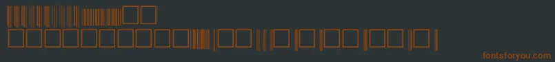 Upcp72xtt-fontti – ruskeat fontit mustalla taustalla
