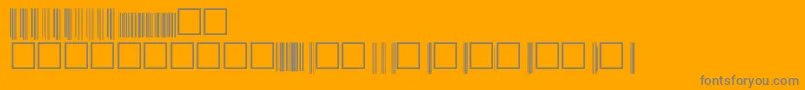 Upcp72xtt-Schriftart – Graue Schriften auf orangefarbenem Hintergrund