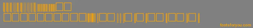 Upcp72xtt Font – Orange Fonts on Gray Background