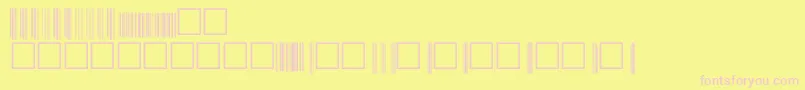 Upcp72xtt Font – Pink Fonts on Yellow Background
