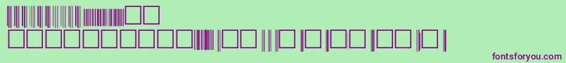 Upcp72xtt Font – Purple Fonts on Green Background