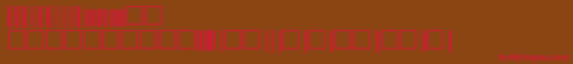 Upcp72xtt Font – Red Fonts on Brown Background