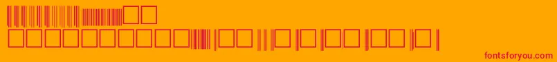 Upcp72xtt Font – Red Fonts on Orange Background