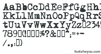 MomsTypewriter font – Fonts For The Name