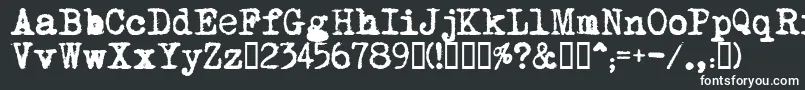 Шрифт MomsTypewriter – белые шрифты