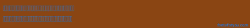 MofidMahdi Font – Blue Fonts on Brown Background