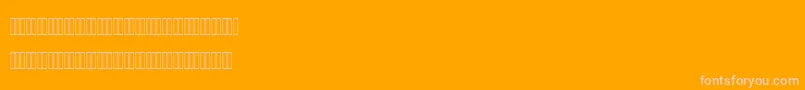 MofidMahdi Font – Pink Fonts on Orange Background