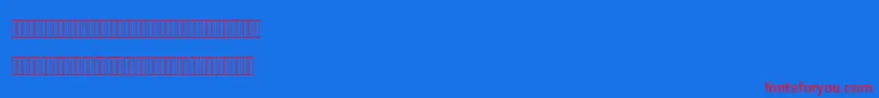フォントMofidMahdi – 赤い文字の青い背景