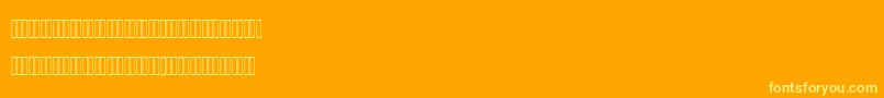 MofidMahdi Font – Yellow Fonts on Orange Background