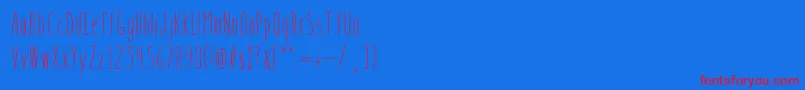 BookendsBookendswithaccents Font – Red Fonts on Blue Background