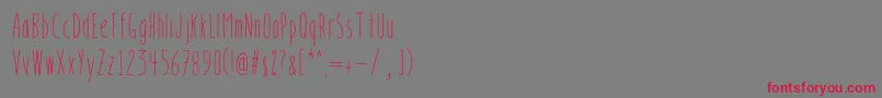 BookendsBookendswithaccents Font – Red Fonts on Gray Background