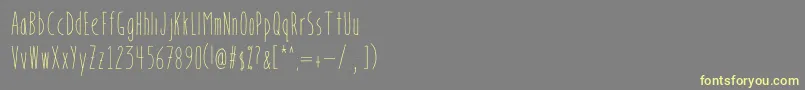 BookendsBookendswithaccents Font – Yellow Fonts on Gray Background