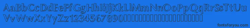 Maximum Font – Black Fonts on Blue Background