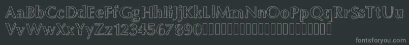 Maximum Font – Gray Fonts on Black Background