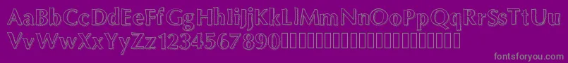 Шрифт Maximum – серые шрифты на фиолетовом фоне
