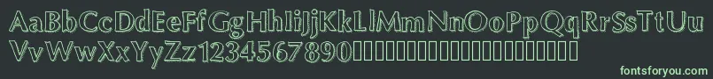 Maximum Font – Green Fonts on Black Background