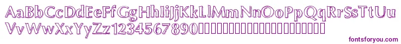 Maximum Font – Purple Fonts on White Background