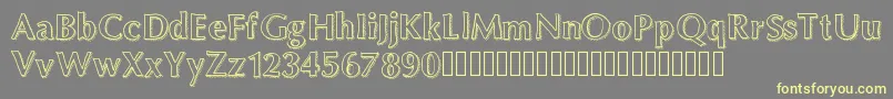 Maximum Font – Yellow Fonts on Gray Background
