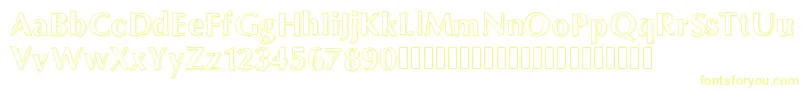 Шрифт Maximum – жёлтые шрифты