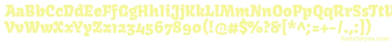 KavoonRegular-Schriftart – Gelbe Schriften