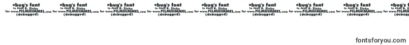 フォントABugSLifeDebugged – 数字と数値のためのフォント