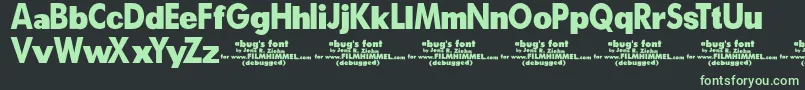 ABugSLifeDebugged Font – Green Fonts on Black Background