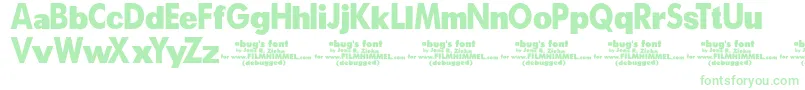 ABugSLifeDebugged-Schriftart – Grüne Schriften