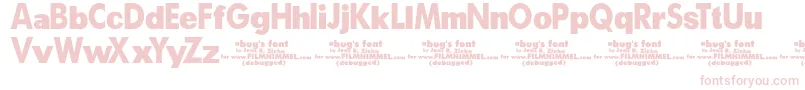 フォントABugSLifeDebugged – ピンクのフォント