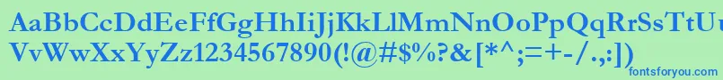 フォントGaramondРџРѕР»СѓР¶РёСЂРЅС‹Р№ – 青い文字は緑の背景です。