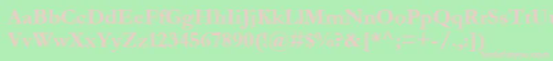 GaramondРџРѕР»СѓР¶РёСЂРЅС‹Р№ Font – Pink Fonts on Green Background