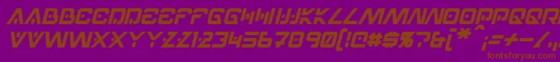 HellpointItalic Font – Brown Fonts on Purple Background