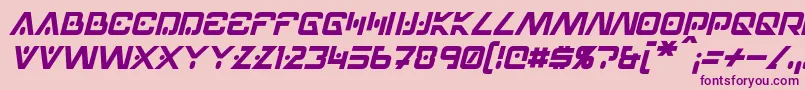 HellpointItalic Font – Purple Fonts on Pink Background