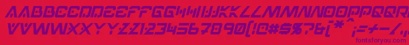 HellpointItalic Font – Purple Fonts on Red Background