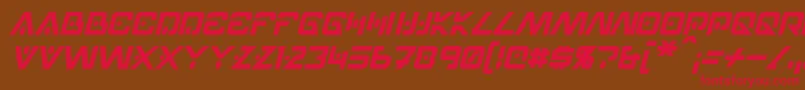 HellpointItalic Font – Red Fonts on Brown Background