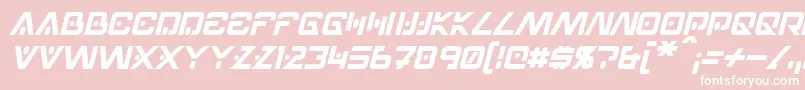 HellpointItalic Font – White Fonts on Pink Background