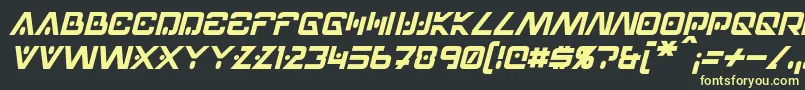 HellpointItalic Font – Yellow Fonts on Black Background