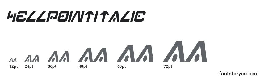 HellpointItalic Font Sizes