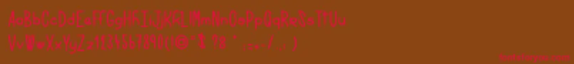 Rightbalance Font – Red Fonts on Brown Background