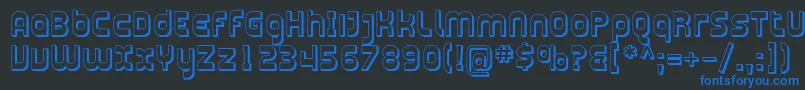 Подробнее о шрифте PlasmaticaShaded Шрифт PlasmaticaShaded – синие шрифты на чёрном фоне