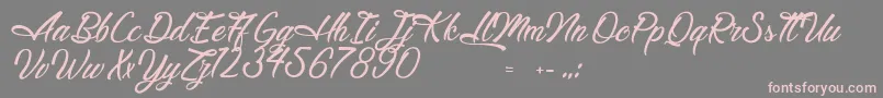 LegendaryHollywood Font – Pink Fonts on Gray Background