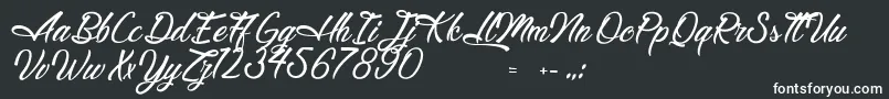 LegendaryHollywood Font – White Fonts on Black Background