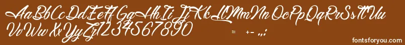 LegendaryHollywood Font – White Fonts on Brown Background